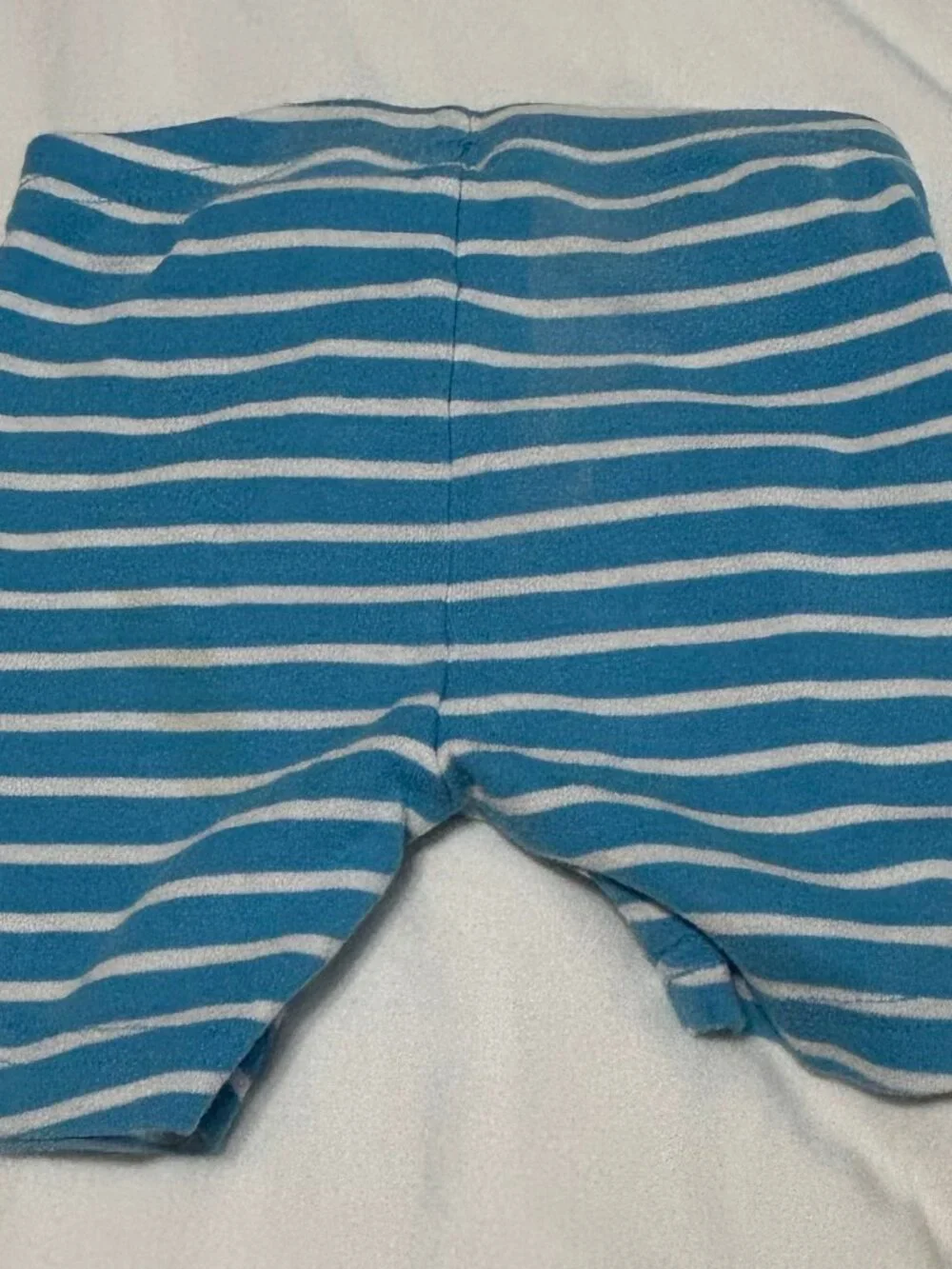Striped Blue and White Kids Shorts